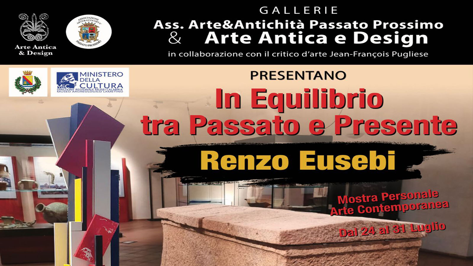 Apertura straordinaria del Museo archeologico lametino -  “In equilibrio tra Passato e Presente”